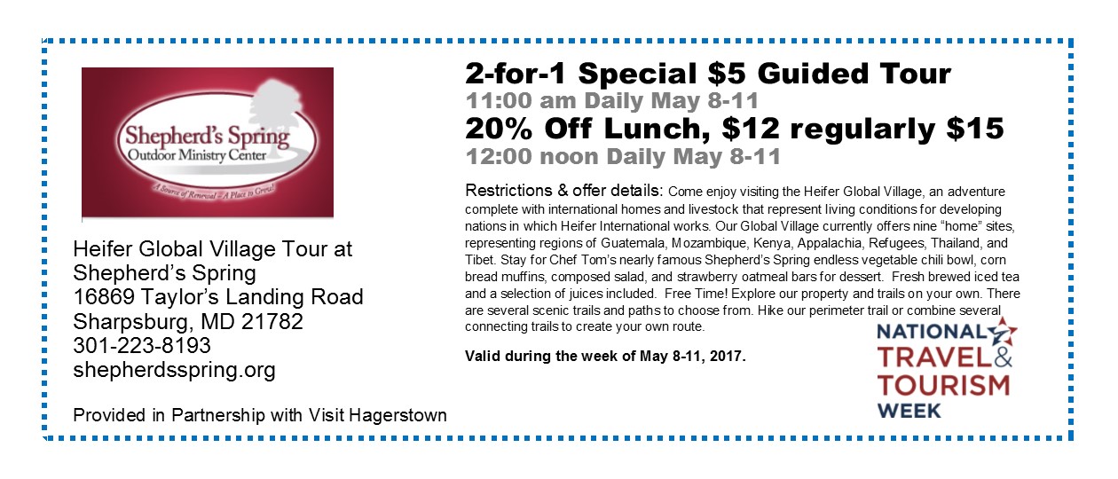 Hagerstown Tourism Offers - Shepherd's Spring Outdoor Ministry Center